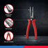 NEIKO 02038A 6-in-1 Wire Service Tool, 8-1/2" Length Gripper, Crimper, Stripper, Cutter, Extractor, Electrician Pliers