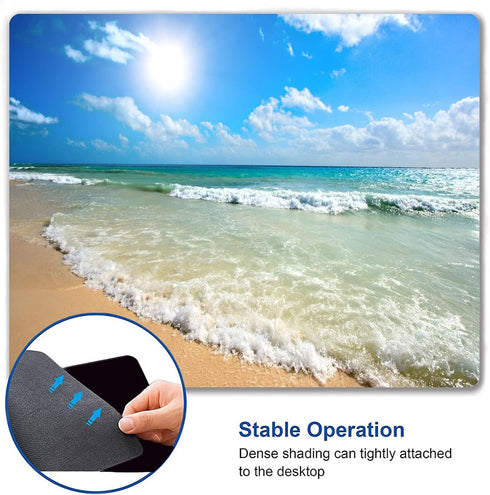Custom Square Gaming Mouse Pad, Office Mouse Pad with Anti-Slip Rubber Base for Desktop Computer and Laptop