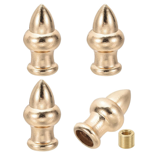 PATIKIL 36 x 20mm Lamp Finials Caps Knob, 4 Set Solid Lamp Shade
