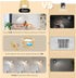 Set 2, 3 Dimmable 360 AKSDA Battery Operated Wall Sconces of Magnetic Cordless LED Wall Lights with Color Temp & Touch