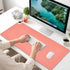 CHSIN 3 Heated Desk Pad PU Leather Mouse Pads with Levels Heating and Auto Shut Down Ideal Hand and Foot Warmer Mat