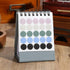 Mini Desk Calendar 2025-2026, Small Desktop Calendar from July 2025 to Dec 2026, Thick Paper with Stickers (Mini Grey)