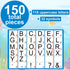 Qyeahkj 150 PCS Large 7" Font Bulletin Board Letters Punctuation Cutout Combo Under The Sea Theme for Classroom Decor