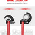 HAUTMEC 11-Inch Pro Basin Wrench for Tight Spaces, Adjustable 3/8'' to 1-1/4'' Capacity Plumber Wrench HT0261-PL (Red)