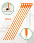 Drain Clog Remover, 25-Inch Hair Removal Tool, Plumbing Snake, Easy & Quick to Use, 6 Pack