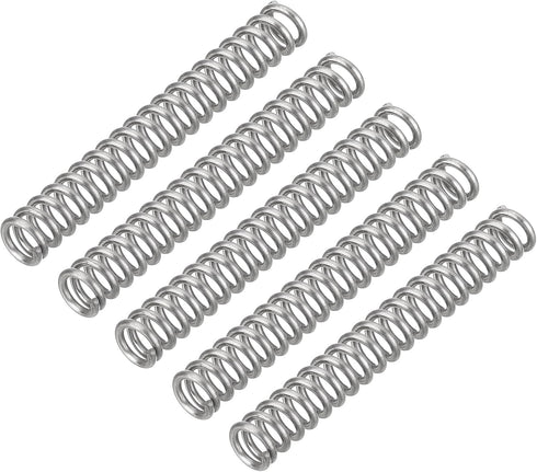 uxcell 5Pcs Compression Spring, 0.039" Wire Diameter, 0.24" OD, 1.97" Free Length, 304 Stainless Steel