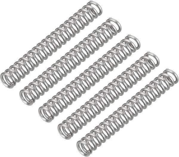 uxcell 5Pcs Compression Spring, 0.039" Wire Diameter, 0.24" OD, 1.97" Free Length, 304 Stainless Steel