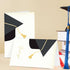 Nihuecne 50 Pack 4" 6" x Graduation Thank You Cards with Self-adhesive Envelopes, Gold Foil and Blank Inside Greeting