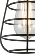 6130700 5 Inch, Westinghouse Bandera Vintage-Style One Light Semi-Flush Mount Ceiling Fixture, Matte Black Finish, Cage