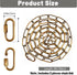 6 66 Pounds,2 Pack garini Feet Gold Bronze Light Fixture Chain, Adjustable Metal Pendant Chandelier Chain Extension