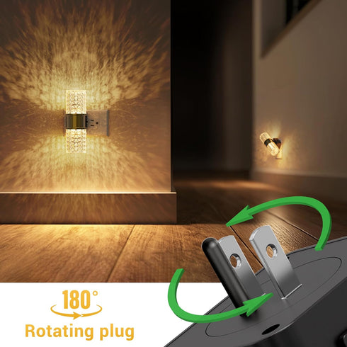 Light,Dimmable Wall,2 Pack 0-100LM L LOHAS LED Night Night Lights Plug into Adjustable Brightness LED Night