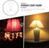 4-Pack 3.34X3.14X3.14In OSALADI Lampshade Frame Cone Shape Wire Lamp Cover with Ring Support for Diy Lamp Projects