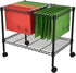 Zippem Single-Tier Rolling File Cart, 24w x 13d x 18h, Black (US Stock)