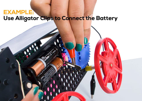 10PCS Electrical Alligator Clips, 5 Colors Test Leads with Probes, Crocodile Jumper Wires for Circuit Connection