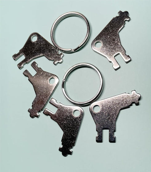 dispensers.Pack 5 Paper Towel Dispenser Key and Universal Dispenser Key are for Various Toilet Paper
