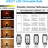 E12 LED Light Bulbs 25-Watt Equivalent, Dimmable, Warm White 2700K, 2W Vintage Clear G15/G50 - 8 Pack