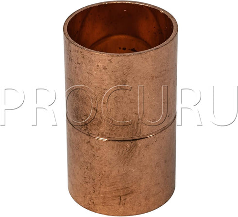 10-Pack 3/4-Inch Copper Coupling with Stop, C x C Sweat Connection, Certified Safe (CWCR0034-10P)