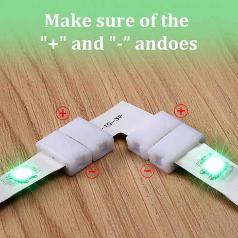 Zelphvt 28 3 10mm Pcs Pin LED Strip Connector L Shape Extension T Shape Solderless LED Light Connectors Adapter Track