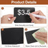 Molain 50 Pack A7 Set, Black Sign Label Clips with Chalkboard Plastic Food Tray Label Holders Reusable Price Tag Sign