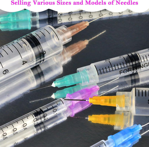 100Pack-18ga 1.5inch Dispensing Blunt Needles, Individual Package of Injection Syringe Accessories for Refilling
