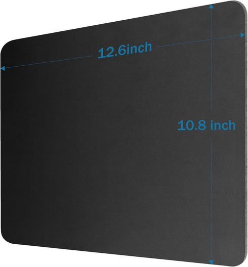 Mouse Pad, 12.6×10.8×0.08 inches, Premium-Textured Non-Slip Rubber Base, Black, 2 Pack