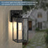 Kalium Porch Wall Lights Outdoor, Waterproof Lanterns with Frame and Clear Glass Shade, Exterior Front Porch Light
