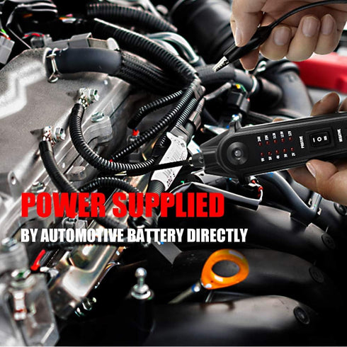2-24V 5m allsun Automotive Electrical Tester with Voltage Display, Digital Circuit Test Tool, Power Short Finder Probe