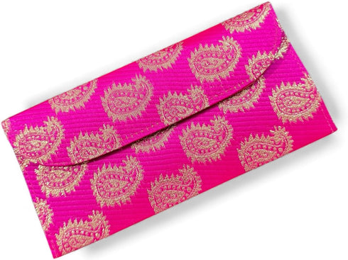 Generic Set 2 of Money Envelopes Bag Indian Handmade Fabric Indian Jaipuri Brocade Money Cash Gift Envelope Wedding