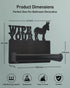 Wigag Donkey Toilet Paper Holder Wall Mounted, Bathroom Decorative Metal Toilet Paper Mega Roll Holder, Rustproof Matte