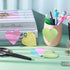 Marspark 9 Pack Heart Shaped Sticky Notes, 3 x 3 Inches Colorful Memo for Home Office School Supplies
