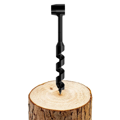 1" x 10" Long Scotch Eye Hand Wood Auger Drill Bit, Manual Hole Maker for Bushcraft and Camping Survival Tool