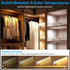 Indoor,3Color Dimmable Closet Counter 2Pack Under Cabinet Lighting Wireless,Rechargeable Motion Sensor Light Light