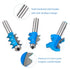 3PCS Set, 1/2" Architectural Molding Router Bit Shank, Corner Rounding & Edge-Forming for Woodworking Milling