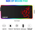 RGB Gaming Mouse Pad, Anime Dragon Mousepad Mat with 15 Lighting Modes, 31.5 X 12 Inch (Red)