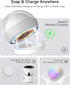 2000mAh, Dimmable (8 4 ZEEHOO Rechargeable Night Light, Portable Wireless Charging Egg Lamp, LED Night Light Colors