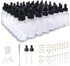 48 Pack 1oz Clear Glass Bottles with Glass Eye Droppers for Essential Oils, Perfumes & Lab Chemicals