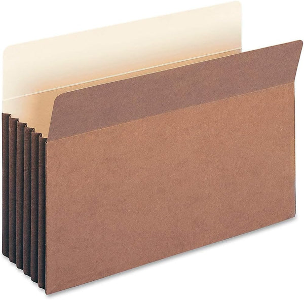 Smead File Pocket with Fully-Lined Gusset, Straight-Cut Tab, Letter Size, Redrope, 10 per Box (73274)