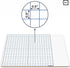 SCRIBBLEDO 10 Pack Dry Erase Graph Whiteboard, 11"x14", Double Sided Grid Board for Home School Classroom Use