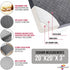 COMFORTANZA 20x20x3 Medium-Soft Memory Foam Recliner Chair Seat Cushion for Long Sitting - Armchair Pad with Washable