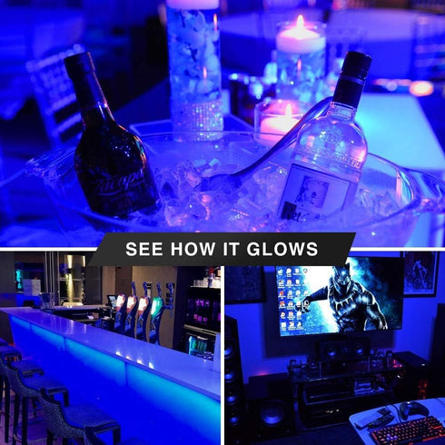 Bluex Bulbs 2 Pack LED Black Light Bulb, 9W A19 E26 Blacklight Bulb for Body Paint, Glow in The Dark