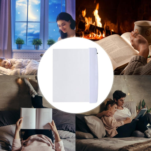 Flat Book Lights for Reading at Night in Bed Clear LED Book Page Light Bookmark Light for Reading Illuminator Panel