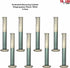 TN Lab 8-Pack Graduated Measuring Cylinder, 100ml Polypropylene