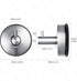 YOHOM 4Pcs Vacuum Suction Cup Hooks, Shower Towel Holder, Brushed Stainless Steel Kitchen Storage Organizer