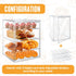 Generic 15.5 11.4 9.8 Inch 4-Tier-Party Countertop,Adjustable x x Display Case, Bakery Display Case Clear Bread Storage