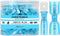 haisstronica 200PCS Blue Heat Shrink Spade Connectors, AWG 16-14 Heat Shrink Terminals Kit