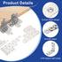 4pcs 3.3" 3.3" 1.5" 90 32 HARFINGTON L-Shaped Corner Bracket x x Stainless Steel Degree Angle Brace Joint Right Corner