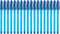 Paper Mate InkJoy 100ST Ballpoint Stick Pens, Medium Point, Blue Ink, 18 Count
