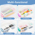 Extra Large Clear Pencil Box for Crayons, Markers, Art Supplies, Plastic Hard Pencil Case with Secure Lid, Stackable