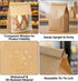 50 9x4.3x11 Inch PCS Bakery Bags with Window - Large Bread Bags for Homemade & Sourdough Bread, Brown Paper Bread Bag