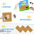 DOLLAR BOSS Cork Board Tiles, 6 Packs 12" x 12" 1/2" Thick Self Adhesive Corkboards with 60 Pushpins